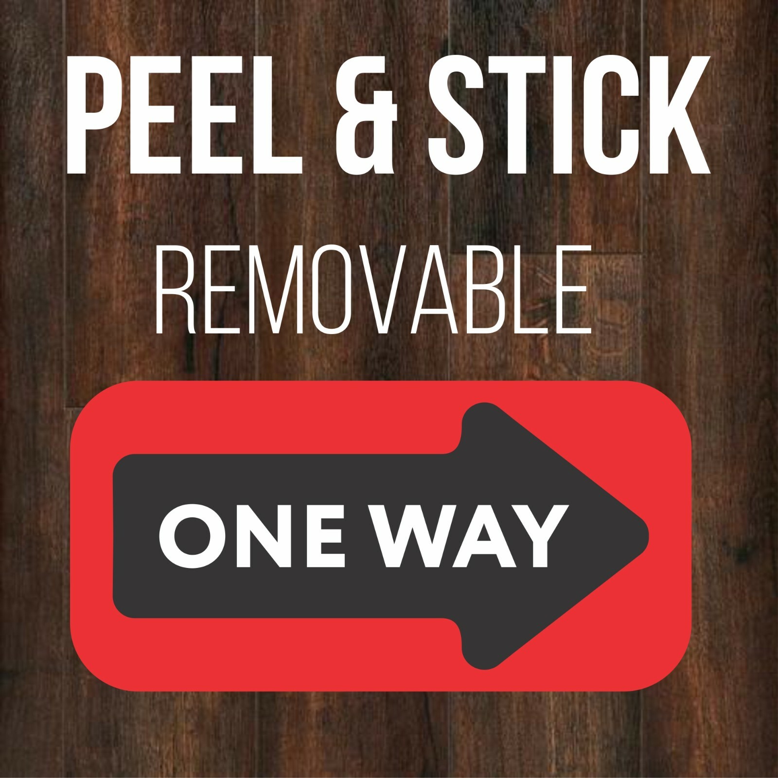 One Way Arrow Social Distancing Floor Decal Hard Floor 20 Pack Vinyl Wayfinding