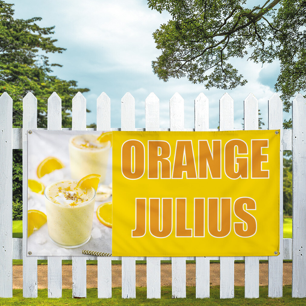 Vinyl Banner Multiple Sizes Oranges Julius Outdoor Advertising Printing Outdoor