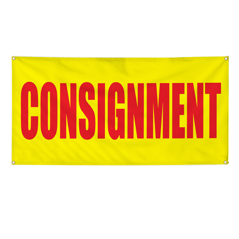 Vinyl Banner Multiple Sizes Consignment Promotion Business Business Outdoor