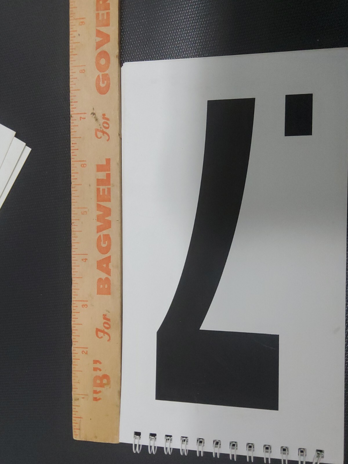 White BLACK Spiral Bound Flip Chart Numbers Words Retail Signage Price