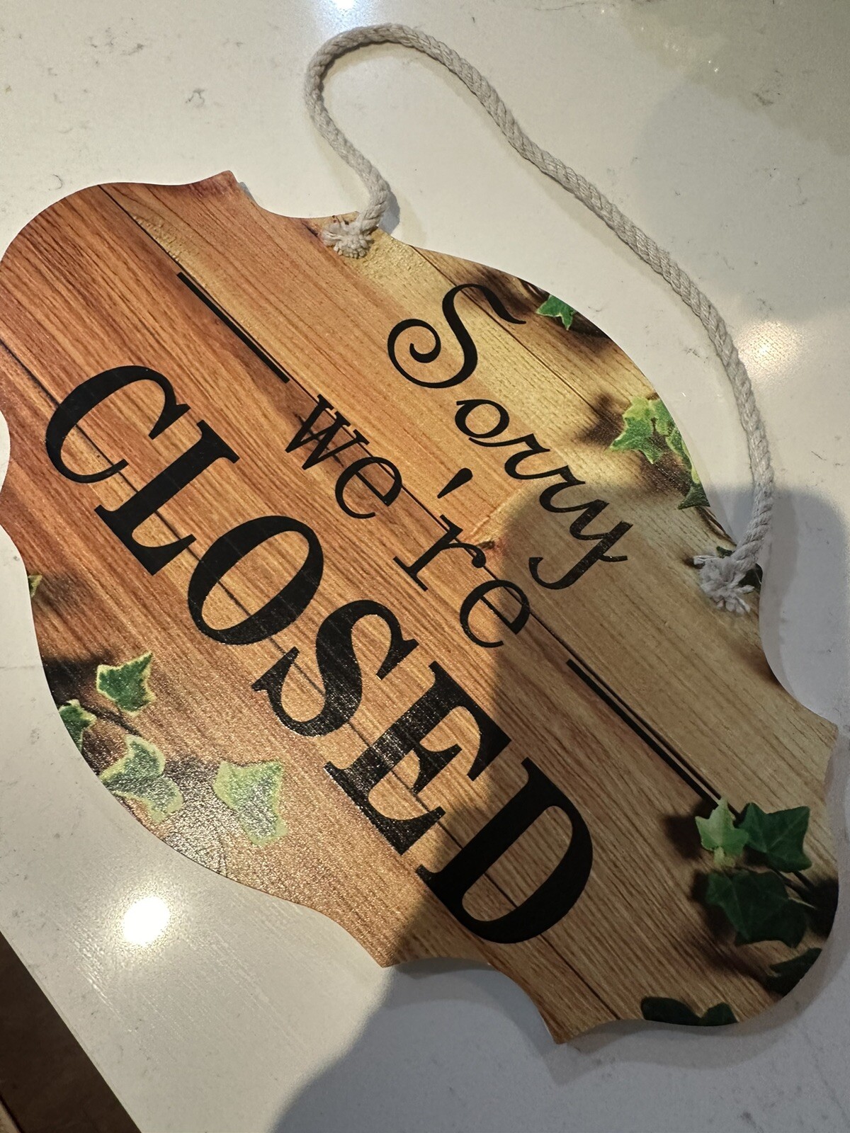 Open sign Open Closed Sign for Business Wooden Double-sided Closed Open