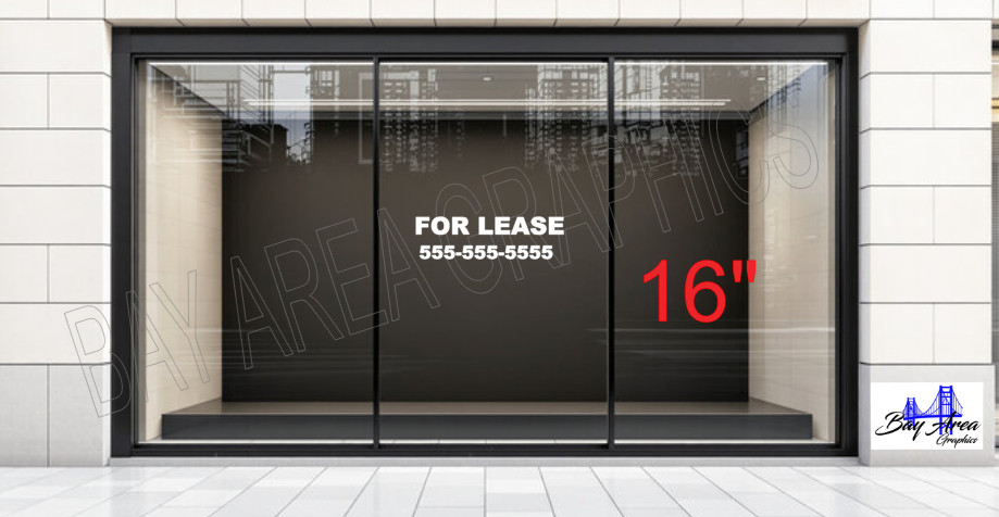 FOR LEASE Window Decal Business Sign Outdoor Vinyl All Weatherproof ORACAL 651