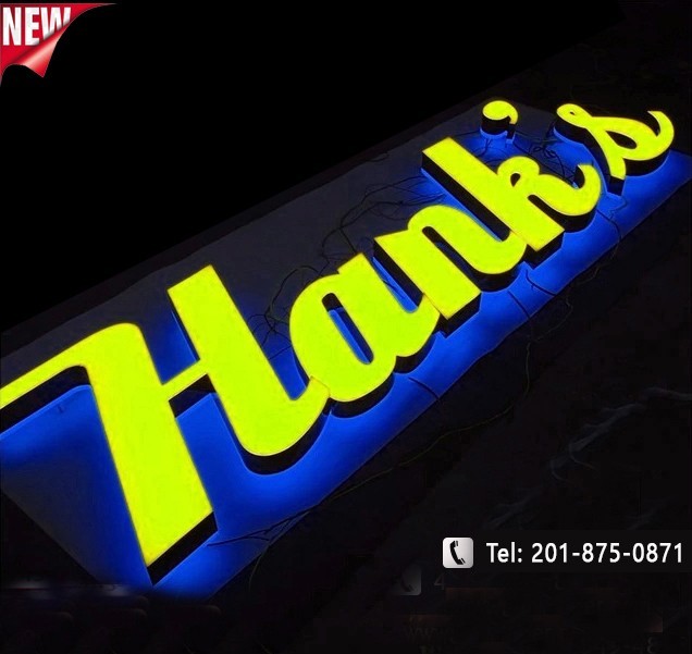 Custom Channel Letters Led Front-Lit and Back-Lit 20 Inches -Read Description
