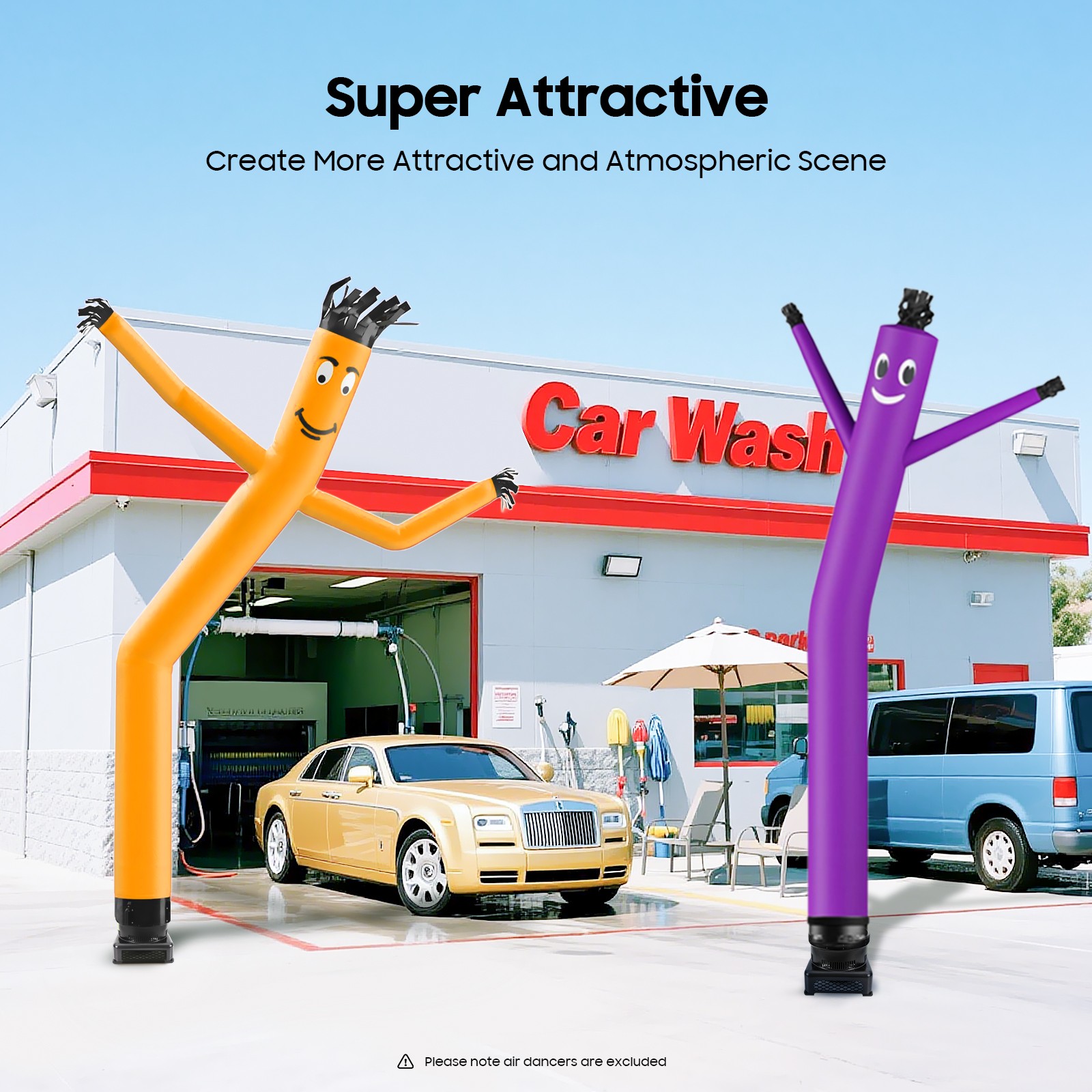 17.7&Prime; Air Blower Fan Fit Inflatable Wind Dancer Tube Man Fly Guy Sky Puppet 950W