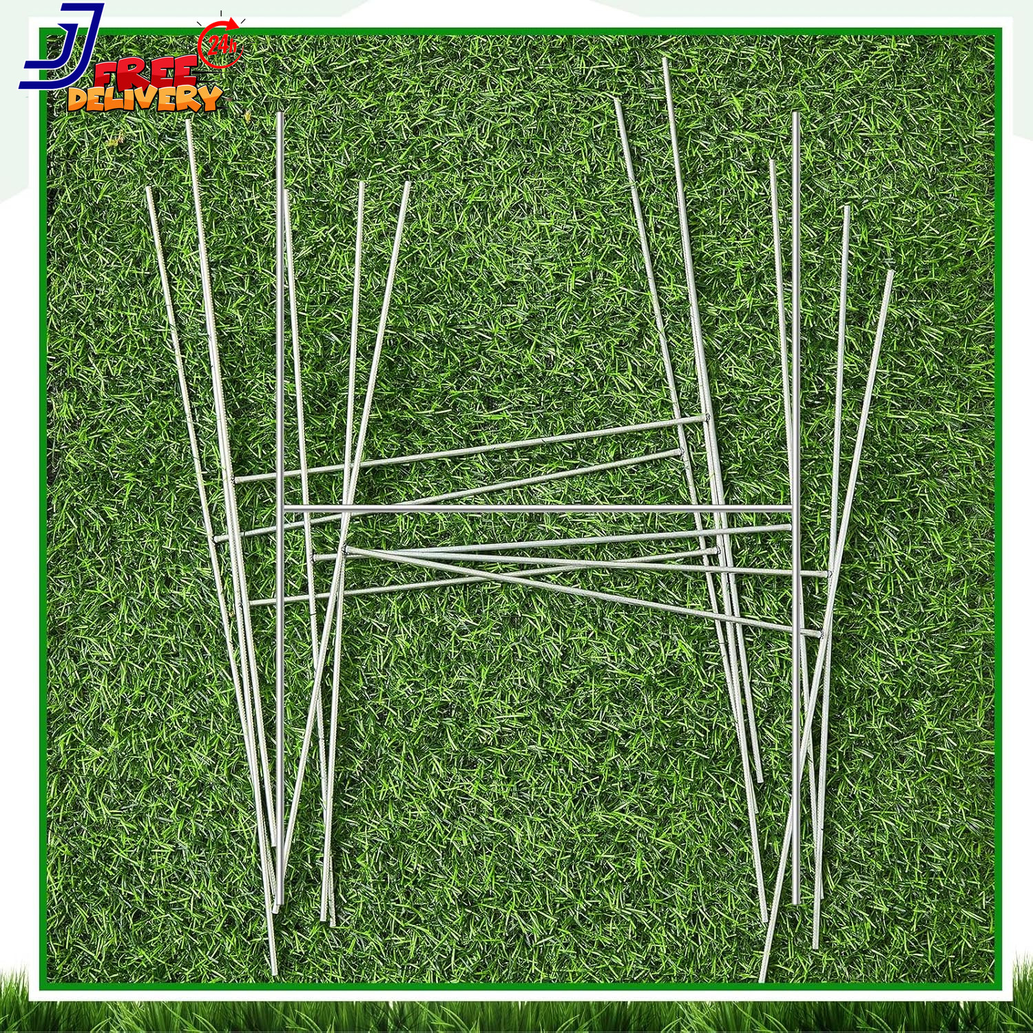 100 Pcs Yard Sign Stakes Metal 15&Prime;X10&Prime; H Frame Wire Stakes Metal Yard Stakes Use