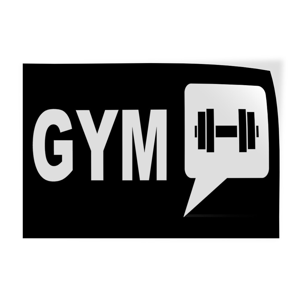 Decal Stickers Gym Health and Wellness Vinyl Store Sign Label Health Care