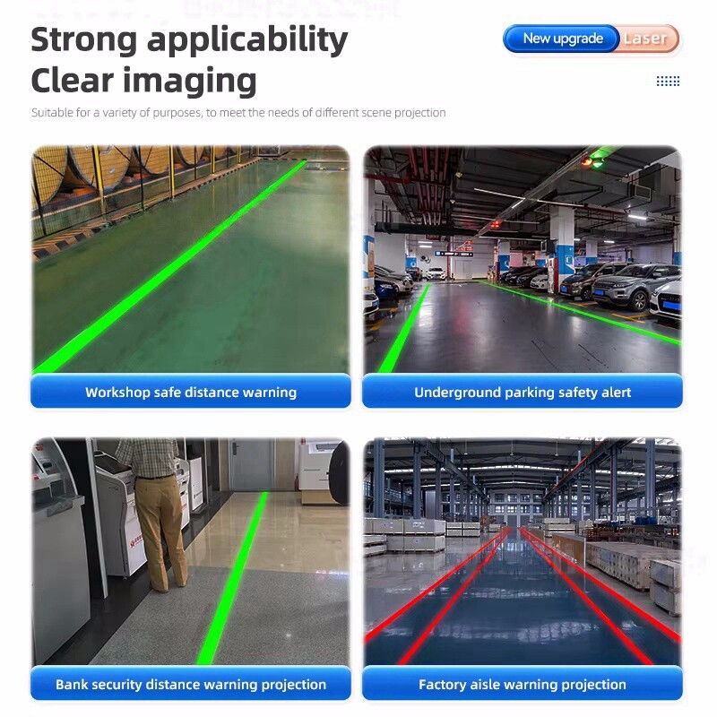 USA -Industrial Laser Logo Projection Light Laser Line Warning Signs Spotlights