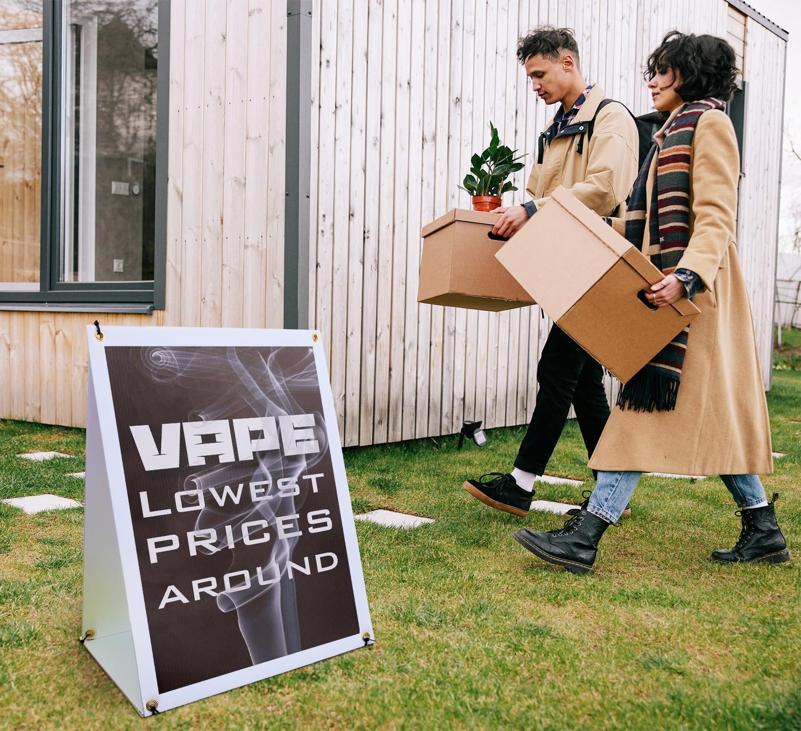 Signmission Vape Shop Lowest Prices Sidewalk Sign 24 Inch X 36 Inch A-Frame