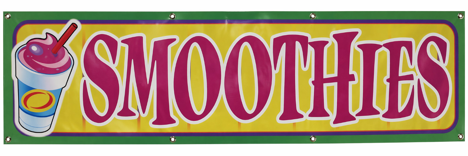 Smoothie Smoothies Vinyl Banner Sign – Concession – 15oz Heavy Duty