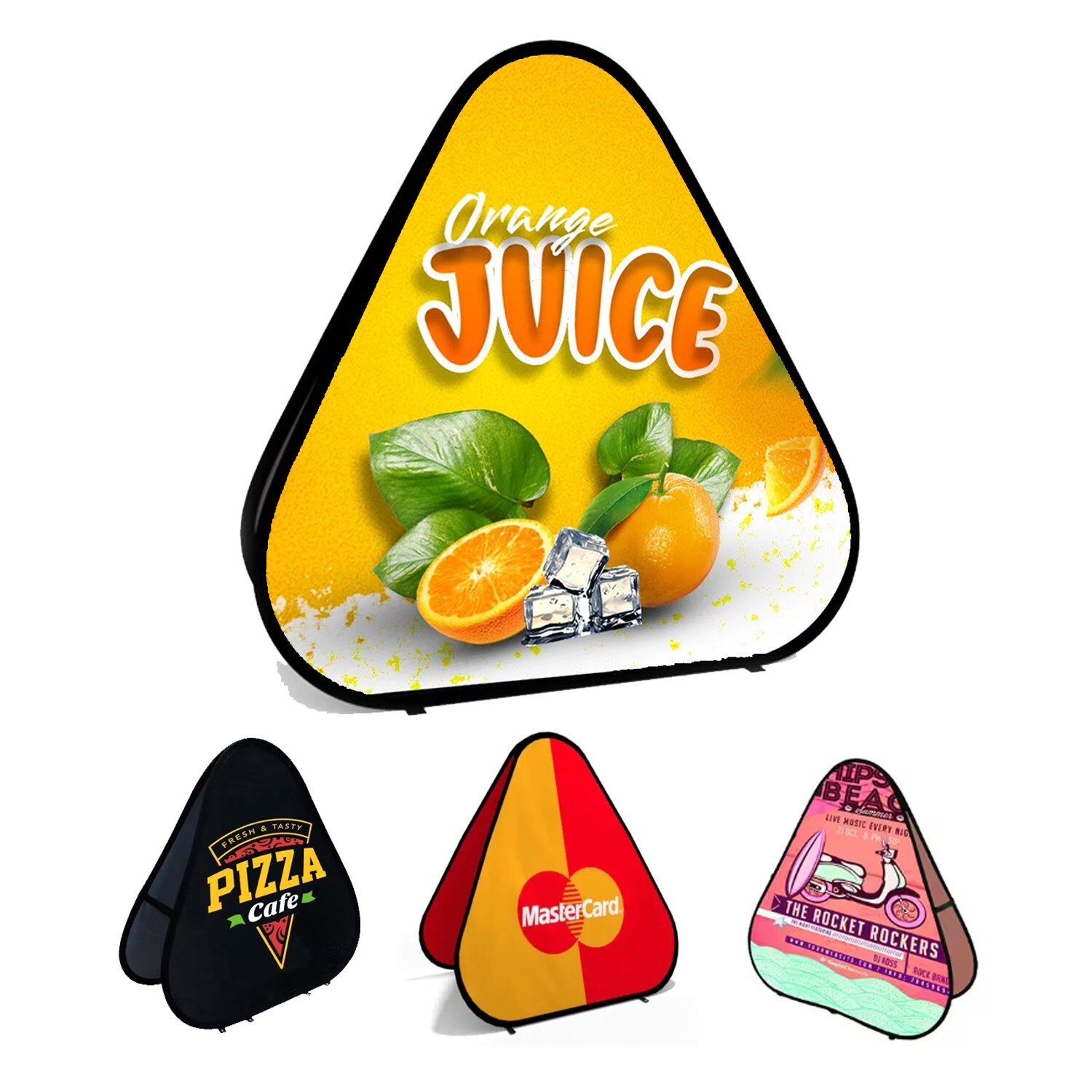 Triangle Popup banner A-board Sign Banner Display-We Provide Professional Design