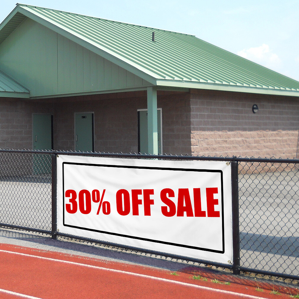 Vinyl Banner Multiple Sizes 30% off Sale Promotion Business Business Outdoor