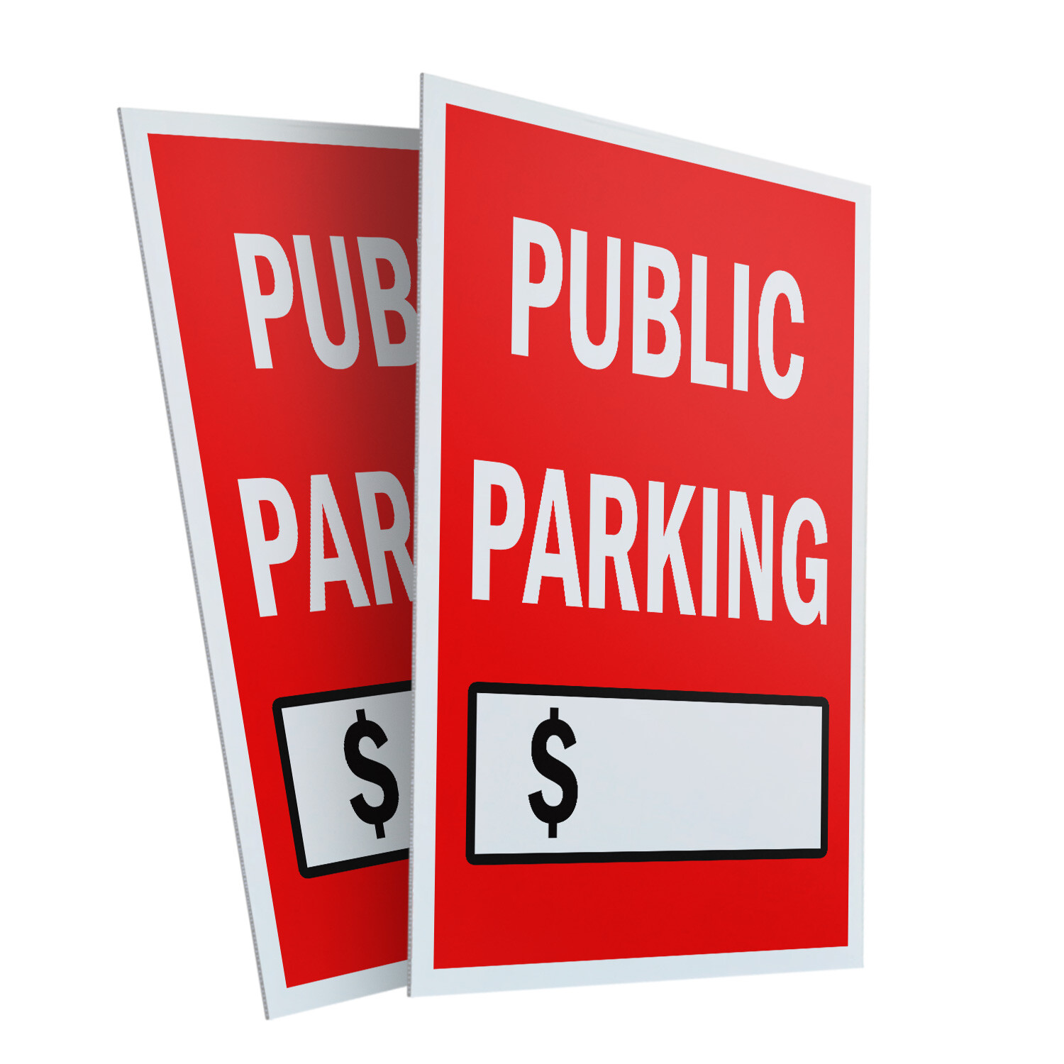 A-frame Sidewalk Public Parking With Price 24&Prime; x 36&Prime; Double Sided A-Frame Sidewa
