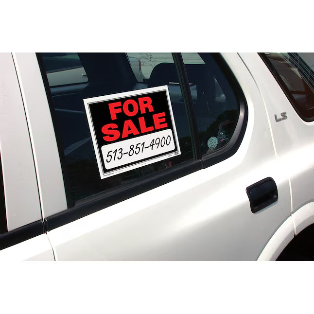 Hillman For Sale 15-in x 19-in Plastic Sale/For sale Sign