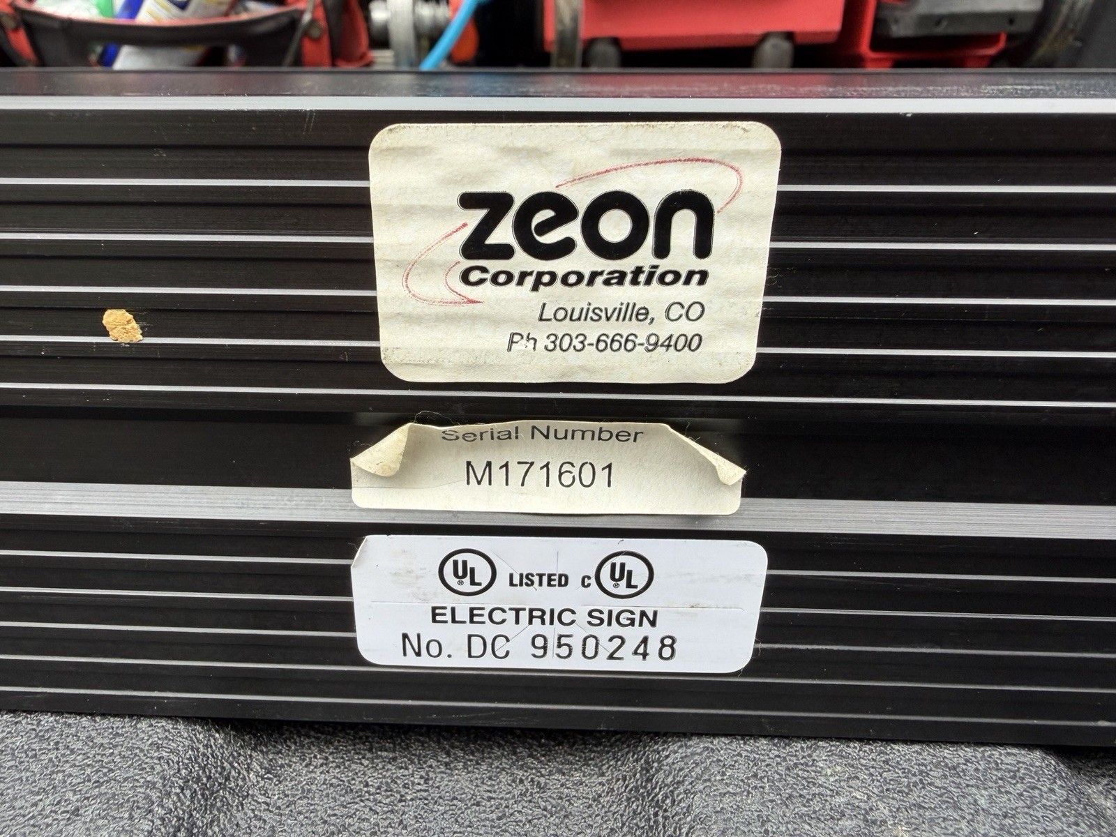 Zeon Corporation Illuminated “Small Business Solutions” Store Sign M171601