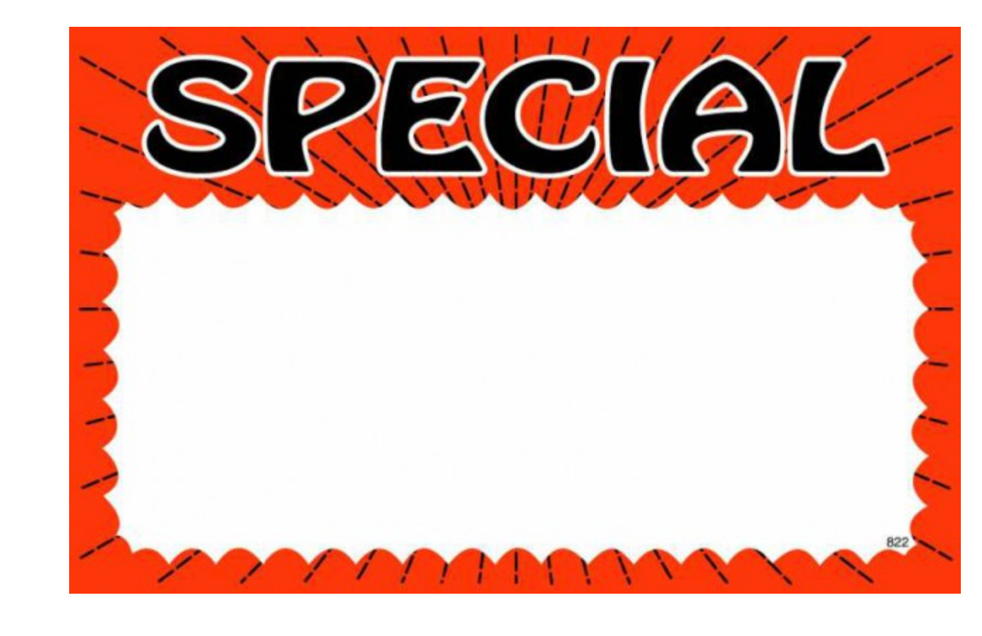 100 – 3.5&Prime; x 5.5&Prime; Special Price cards for Retail Stores Nice Signage Signs