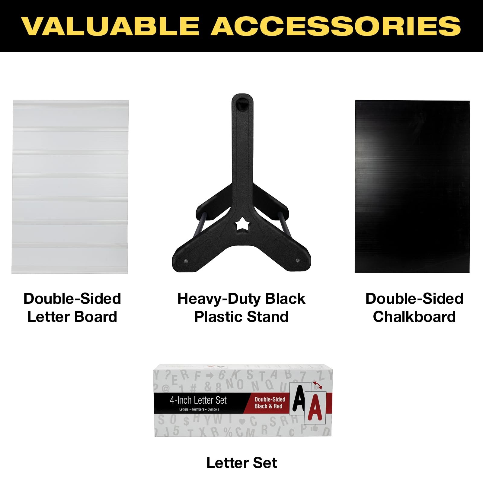 Swinging Changeable Message Sidewalk Sign 24&Prime; x 36&Prime; Sign with 792 PreCut Doub…