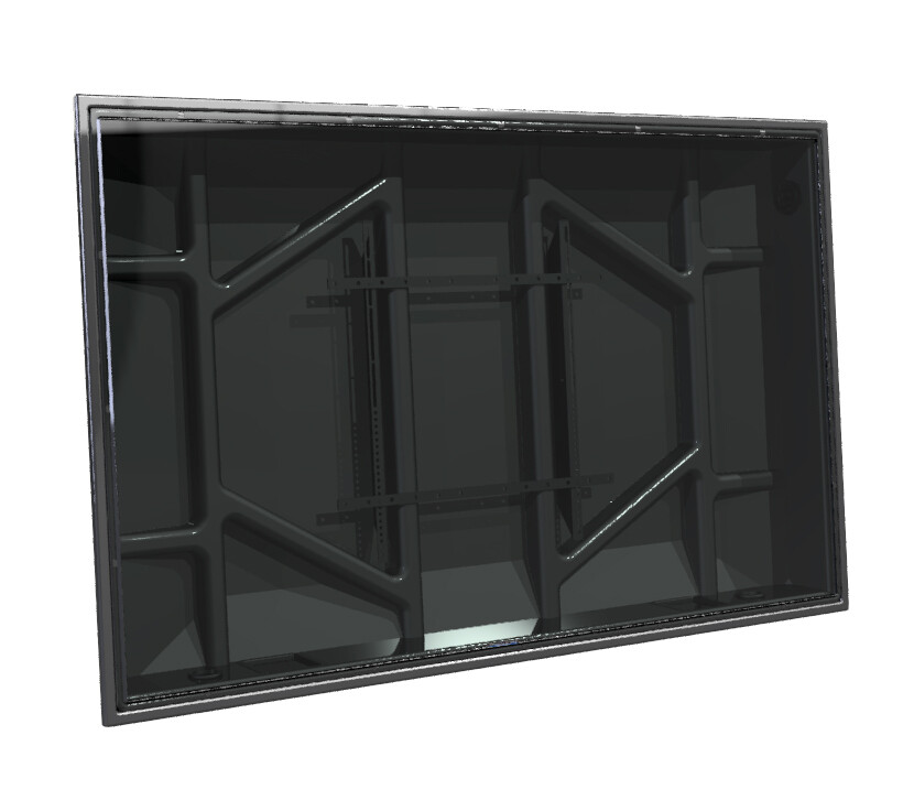 The Display Shield 52-55&Prime; Outdoor Anti-Glare Display Enclosure with Fan