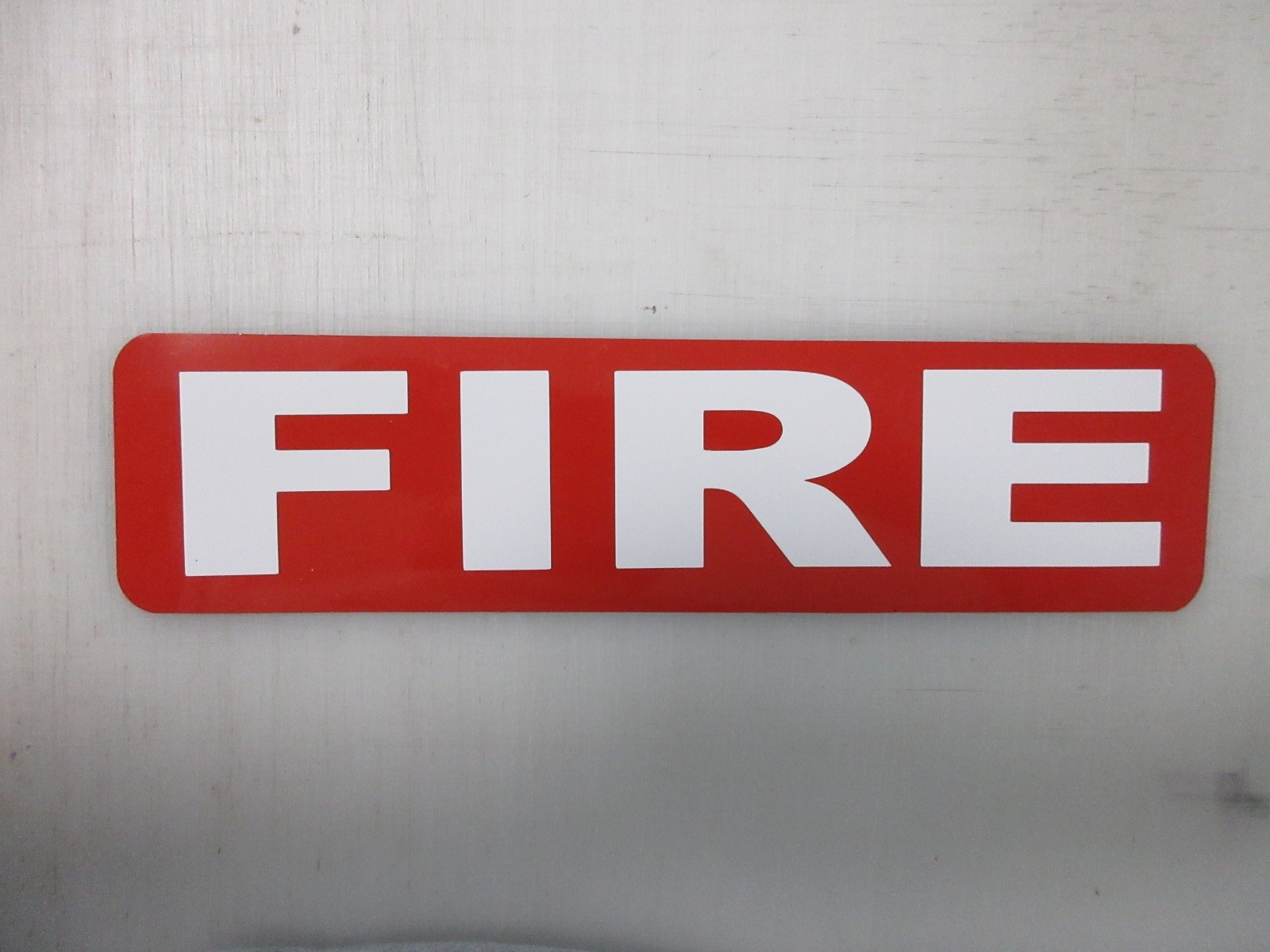 FIRE Red with White Text Vehicle Magnetic Sign 3&Prime;x12&Prime; for Car Truck Van SUV