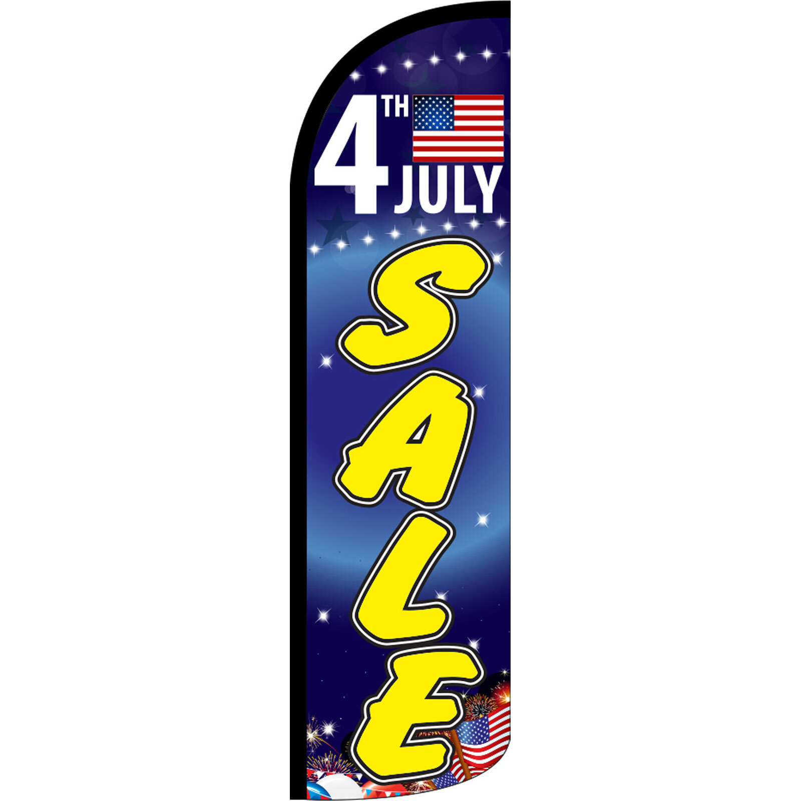 4Th Of July Sale 3 ft X 11 1/2 ft Windless Swooper Flag
