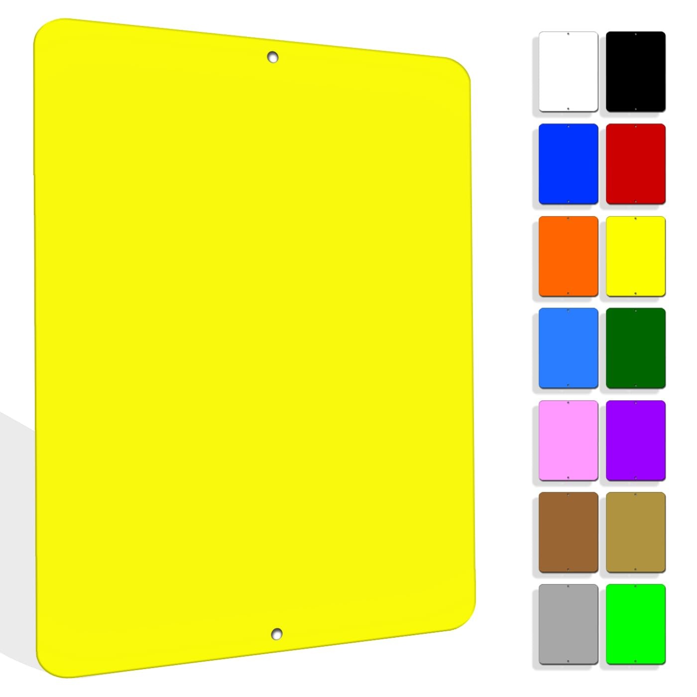 Blank Aluminum Sign 9×12 inches, Multiple Colors and Sizes, Use with Vinyl, D…