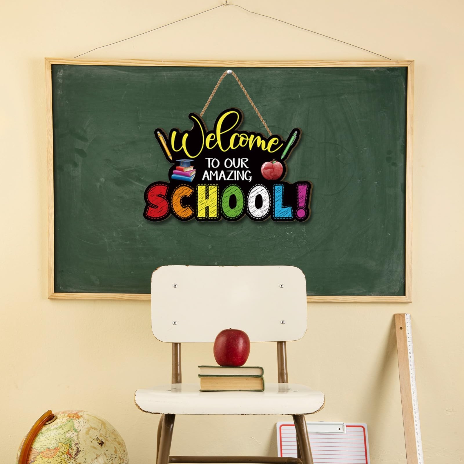 Back To School Decorations First Day of School Wooden Door Sign Welcome Back …