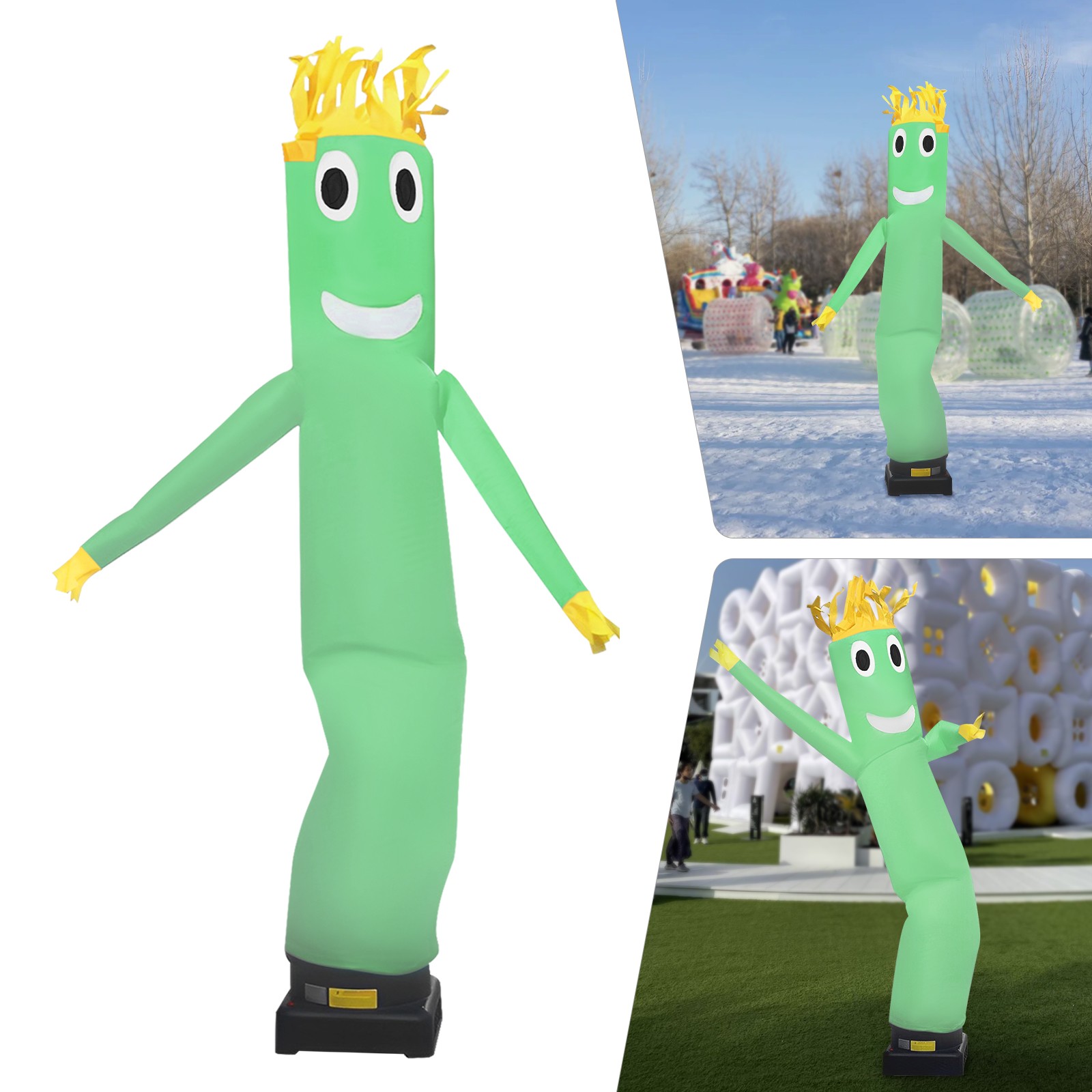 3m/10ft Advertising Inflatable Tube Men, Waving Inflatable Tube Guy