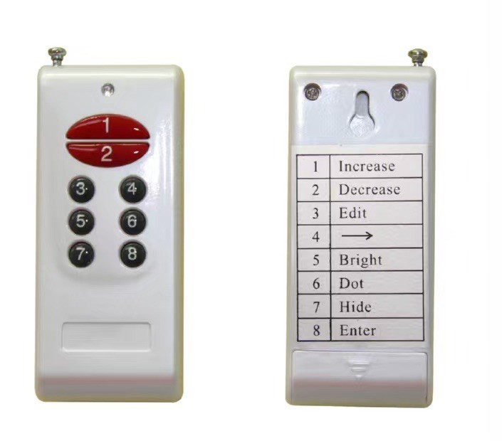 2 PIECES 12&Prime; LED GAS STATION Electronic Fuel PRICE SIGNS and remote system