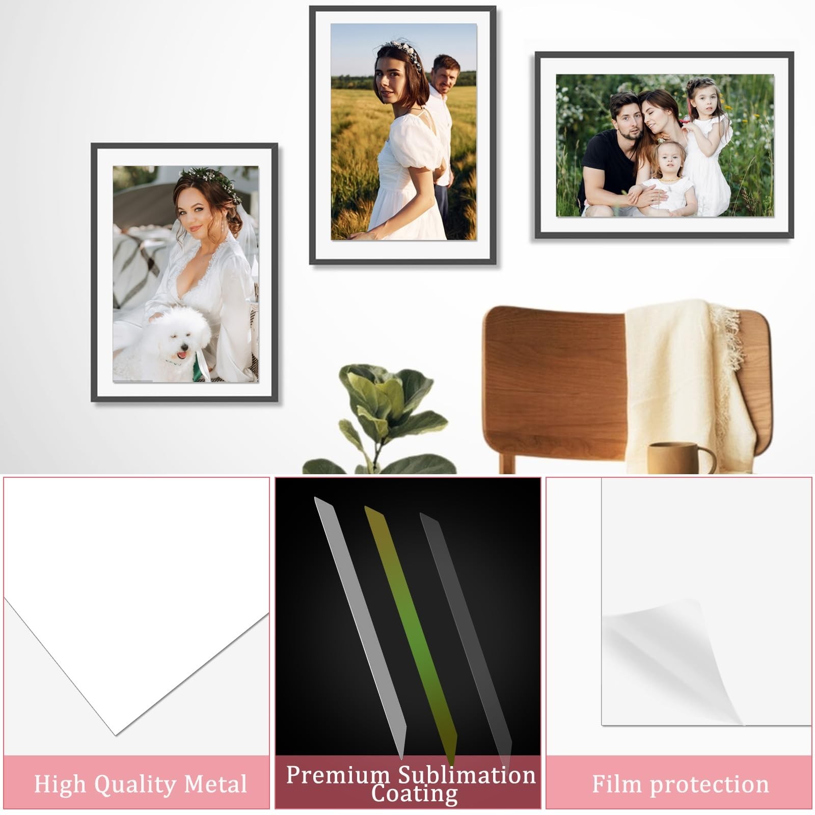 20 Pcs Sublimation Metal Photo Blanks 5&Prime;x7&Prime;, Aluminum Sublimation Sign Blanks…