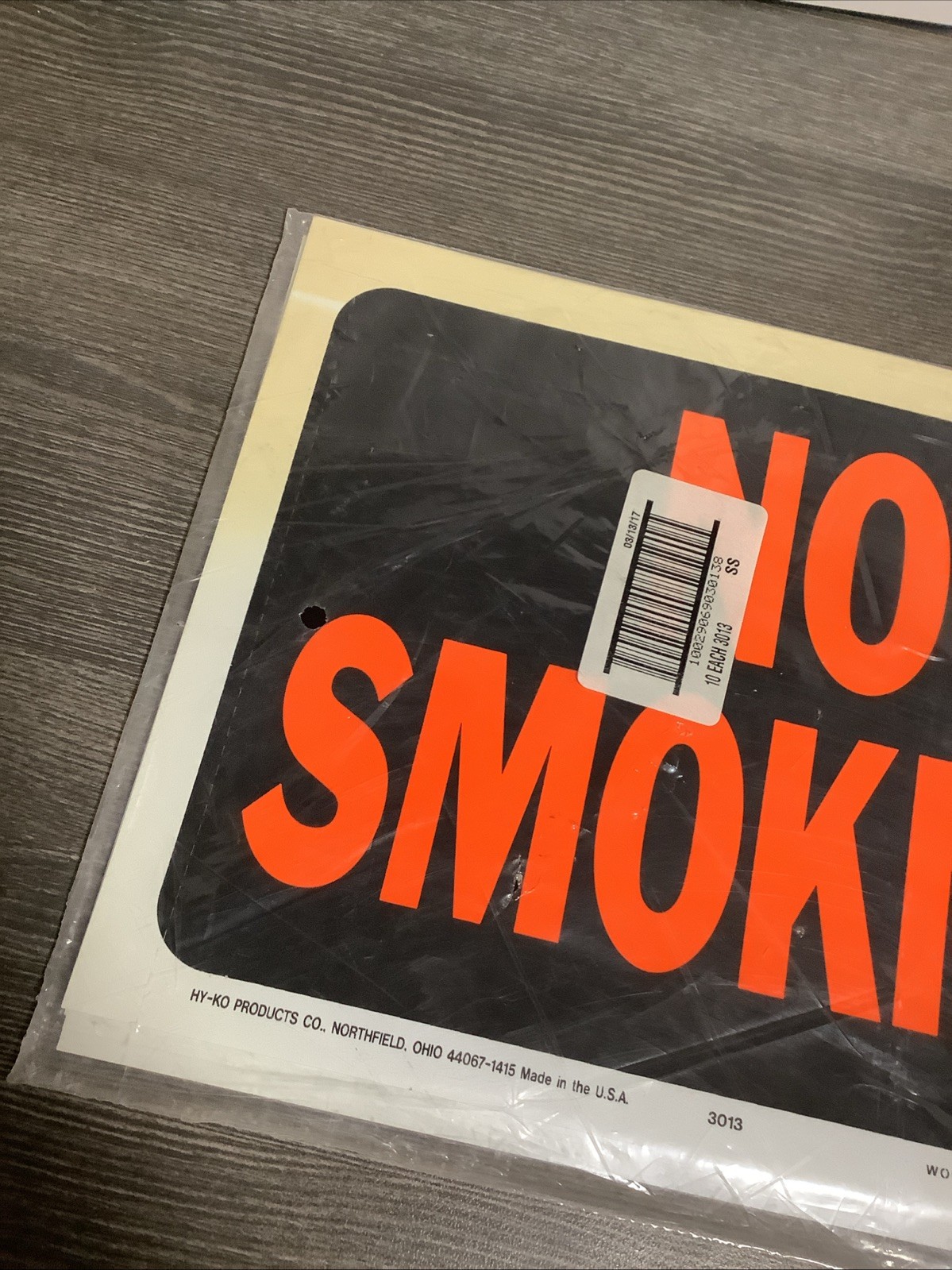 Hy-Ko™ No Smoking Sign 8.5&Prime; x 12.5&Prime; (10 pcs.) NOS