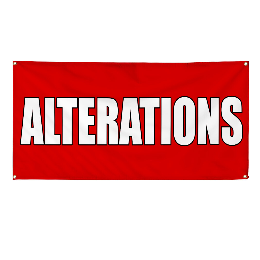 Vinyl Banner Multiple Sizes Alterations Promotion Business Business Outdoor