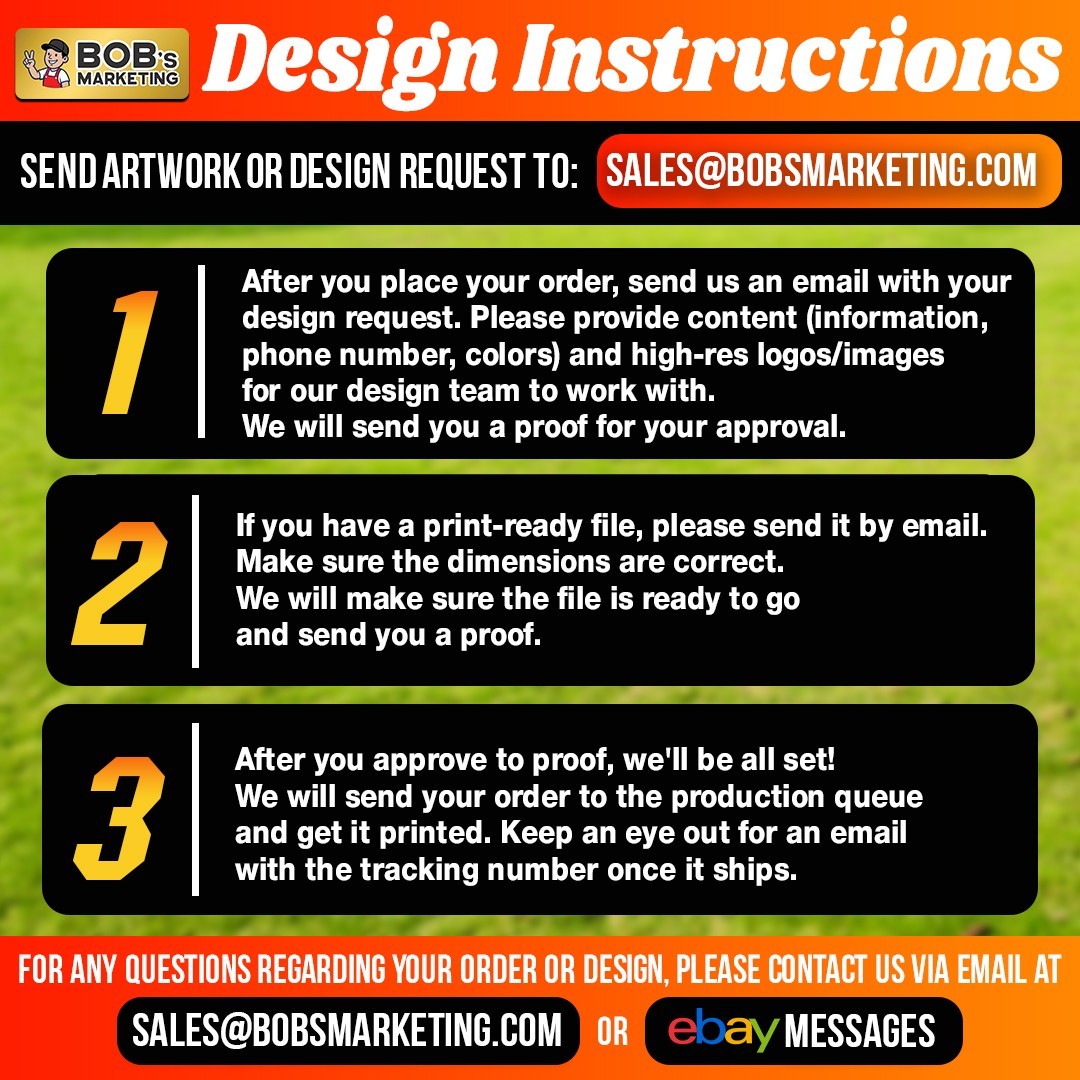20 Pack Custom Yard Signs 24×18 Full Color Wholesale Printing + Metal H Stakes