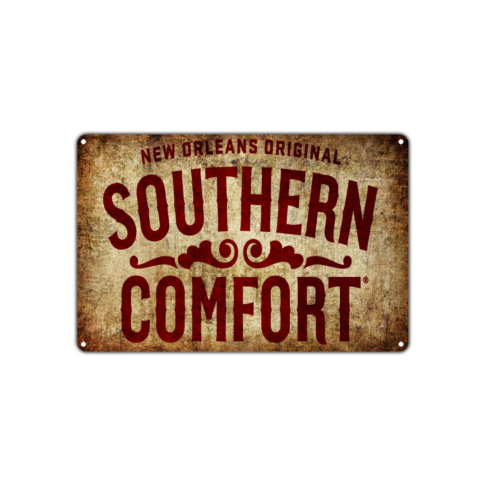 New Orleans Original Southern Comfort Sign| Garage Bar Resort Vintage Metal Sign