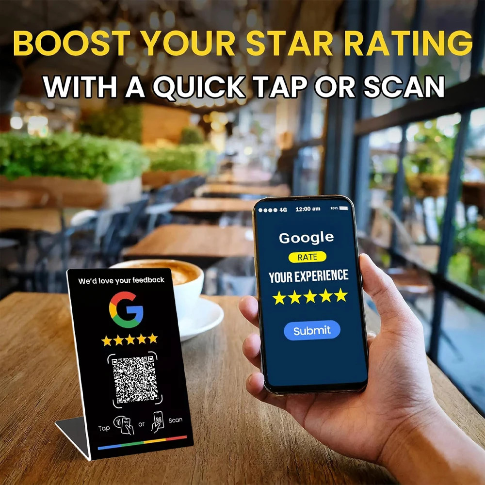 Programmable NFC215 for Google Review Card NFC Station Table 13.56Mhz QR Code Ca