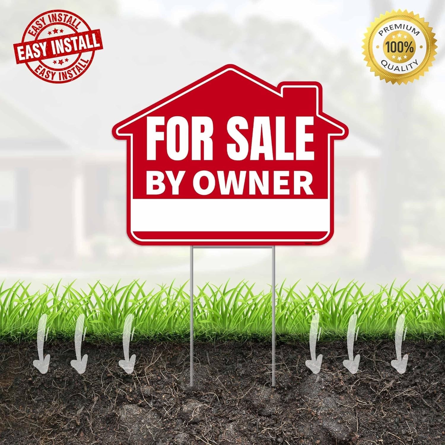 Commercial-Grade Double-Sided For Sale Sign – 17&Prime;x13&Prime; Lightweight & Strong