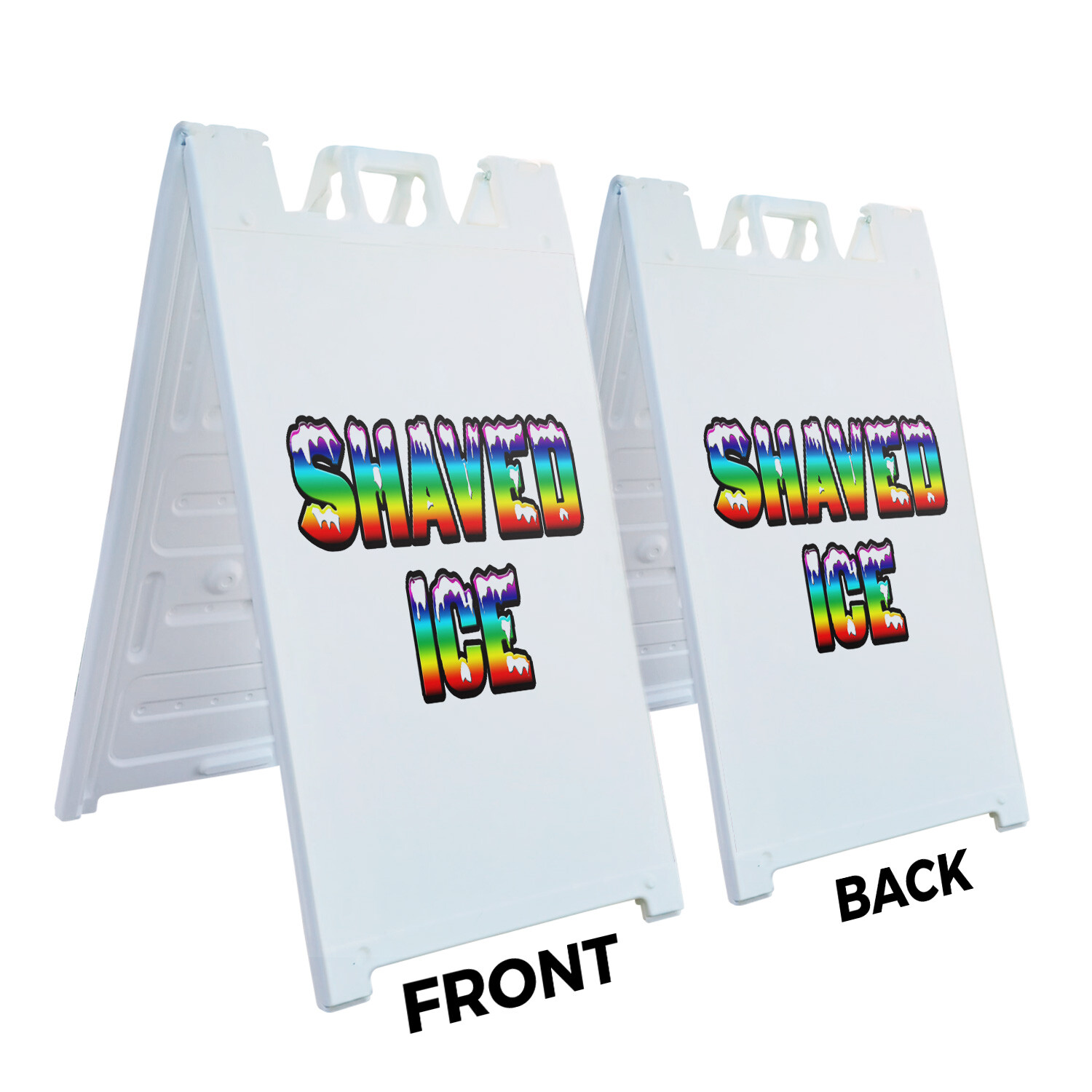A-frame Sidewalk Shaved Ice 24&Prime; x 36&Prime; Double Sided A-Frame Sidewalk Sign