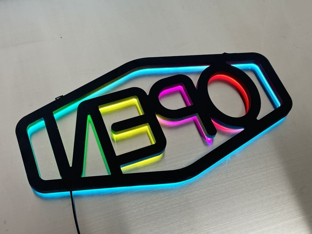 19&Prime; W LED Business OPEN Sign, 4 Colors