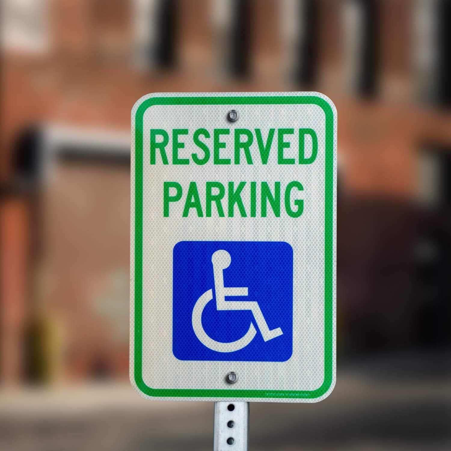 Engineer Grade Reflective Reserved Parking Sign – 18 x 12 Inches, Rustproof