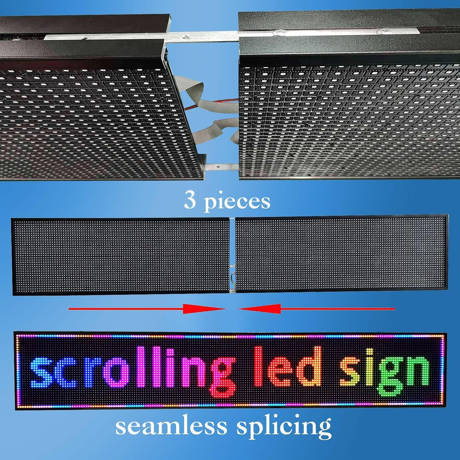 P10 Outdoor Led Sign Programmable Scrolling Digital Display Screen Message Board