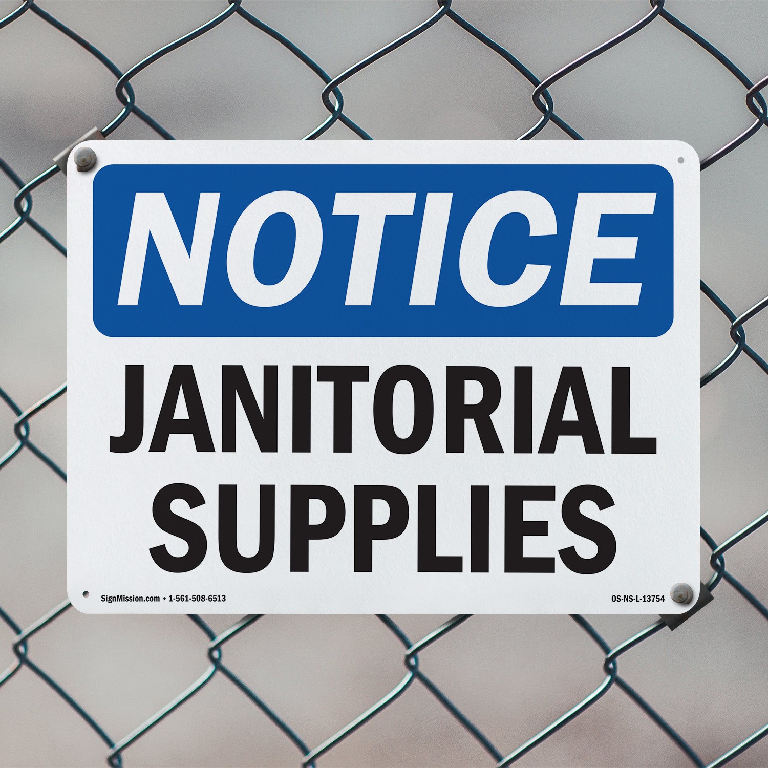 Janitorial Supplies OSHA Notice Sign Metal, Plastic, Or Decal – 5 or 10 Pack