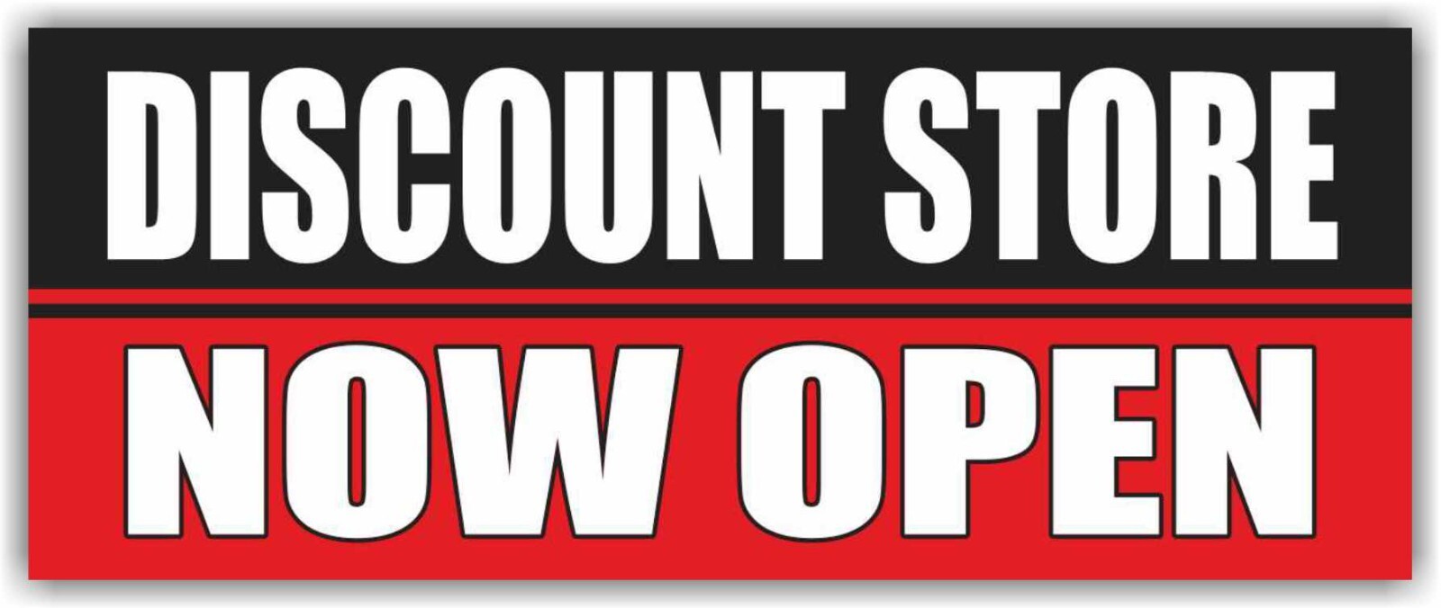 DISCOUNT STORE NOW OPEN Advertising Banner Vinyl Mesh Sign Clearance Sale Save