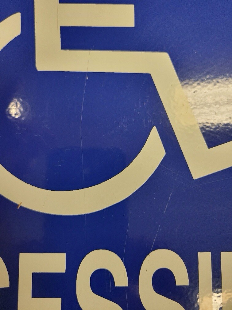 Handicap Accessible Entrance Aluminum Metal Sign 12×18” 38138