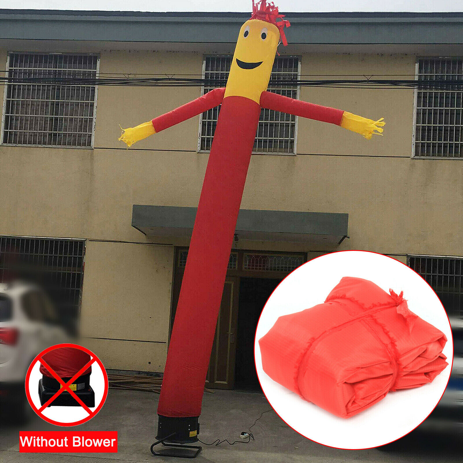 10ft Inflatable Tube Man Wind Sky Wavy Dancer Advertising Air Puppet No Blower