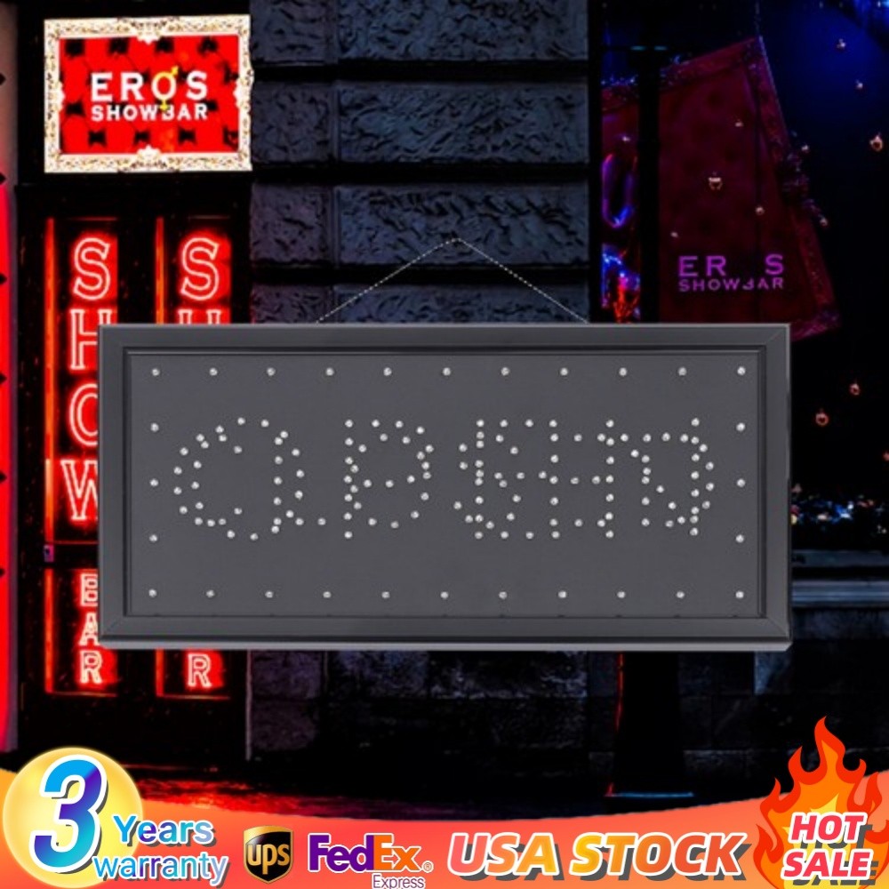 Interchangeable OPEN and CLOSED LED Sign Neon Super Bright for Store Shop