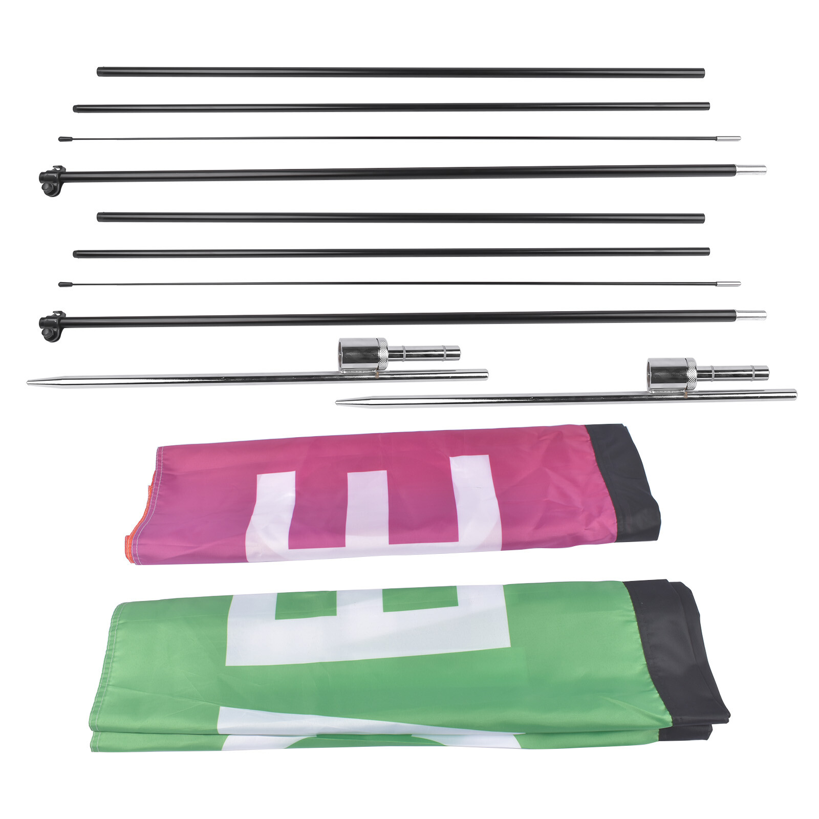 2/3/4 Packs Advertising Flag Pole, Advertising Flags for outdoor advertising