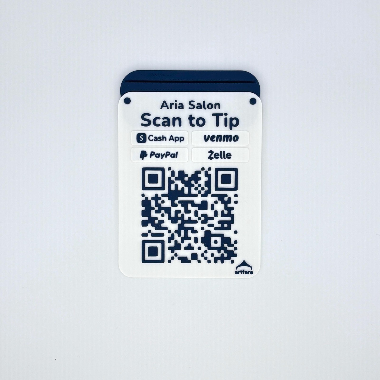 Thin QR Code Payment Sign – Artfare Micro