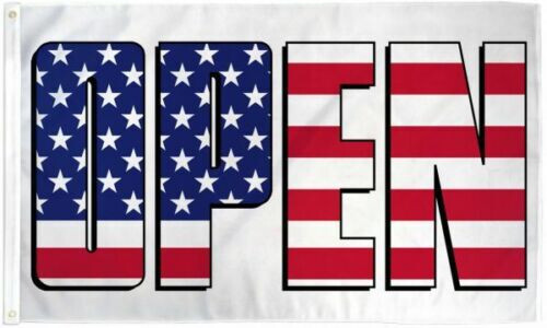 Open Flag 3x5ft We&rsquo;re Open Open Sign Welcome Open Banner Patriotic Open Flag