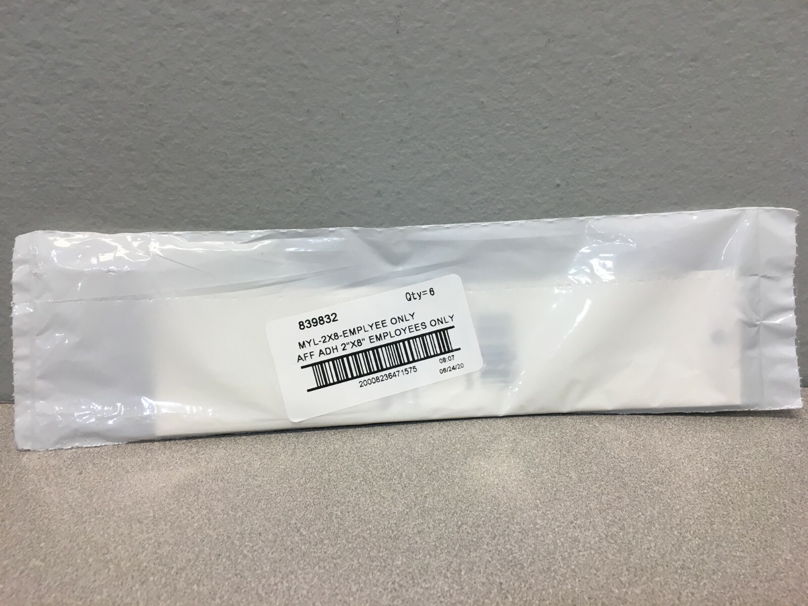 Hillman 839832 Silver « Employees Only » Decal 2 in. H X 8 in. W Pack of 6