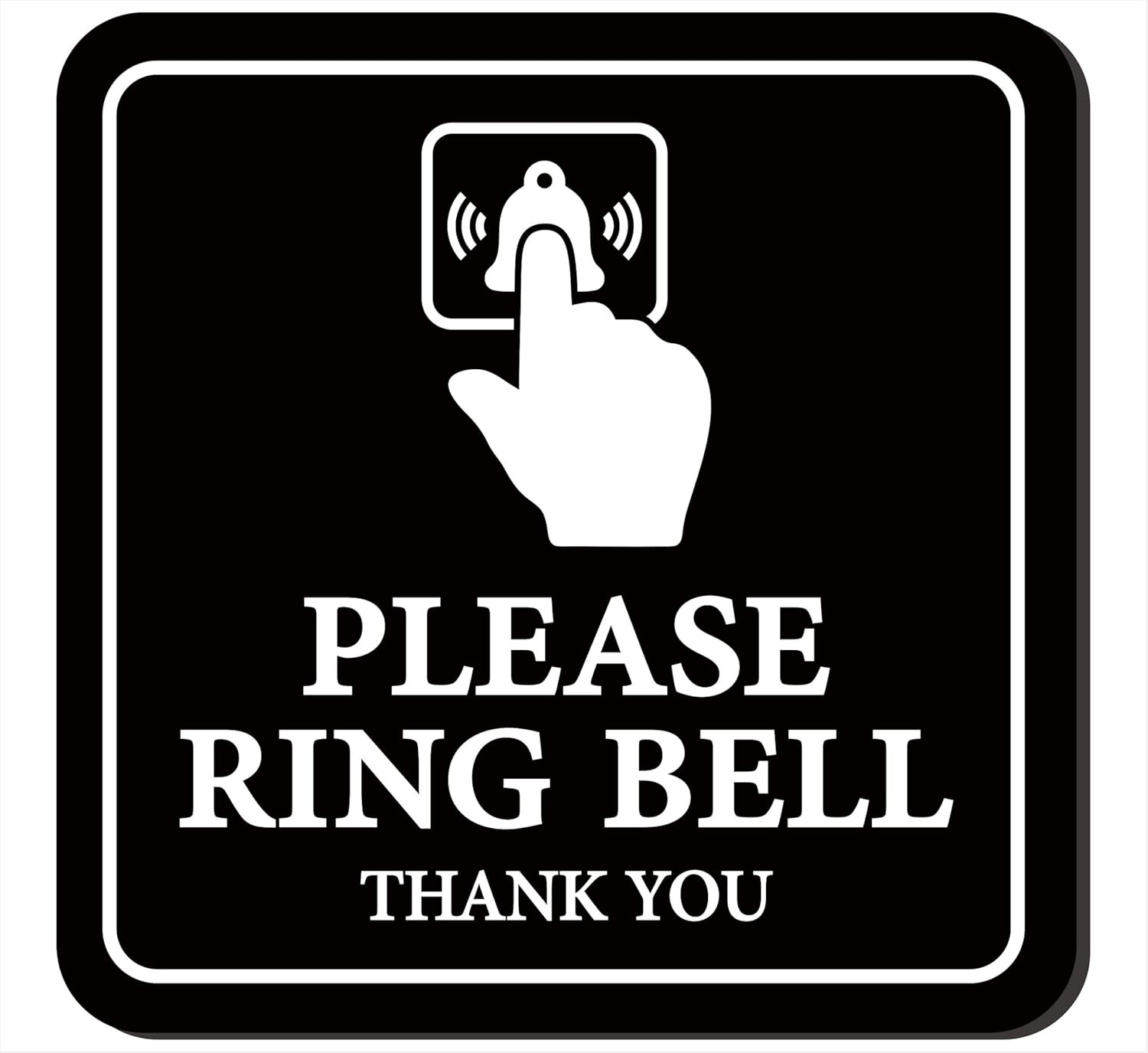 Please Ring Bell Sign – Premium Durable Frosted Acrylic Material, Super Stron…