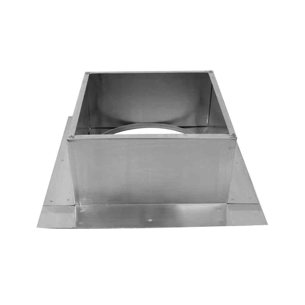 Preassembled Roof Curb, Box Is 12 In. Wide X 12 In. Long X 6 In. High Aluminum