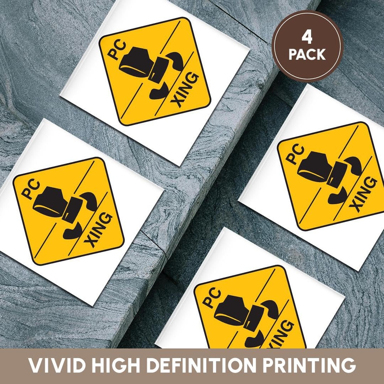 3dRose cst_150117_3 Computer Pc Xing Crossing Funny Geek Sign Design-Ceramic …